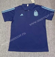 2023-24 Argentina Royal Blue Thailand Polo Shirts -817