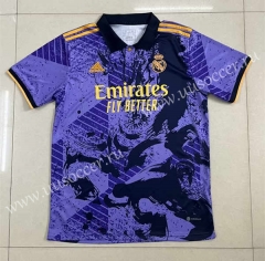 2023-24   Real Madrid Purple  Thailand Soccer Jersey AAA-305