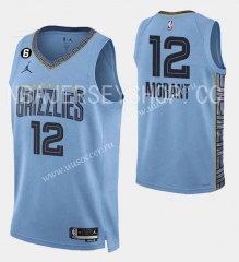 2023  Announcement  Version NBA Memphis Grizzlies Blue #12 Jersey-SN