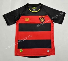 (s-4xl)2023-24 Sport Recife Home Red&Black Thailand Soccer Jersey AAA-908