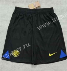 2023-24 Inter Milan Home Black Thailand Soccer Shorts-2886