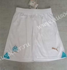 2023-24 Olympique Marseille Home White Thailand Soccer Shorts