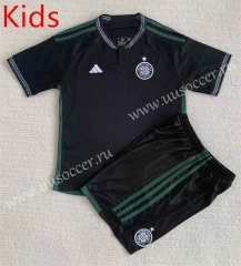 2023-24  Celtic Away  Black kids Soccer Uniform-AY