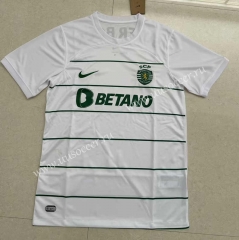Correct Version 2023-24  Sporting Clube de Portugal Away  White Thailand Soccer Jersey AAA-818