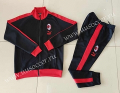2023-24 AC Milan Black Soccer Jacket Uniform-GDP