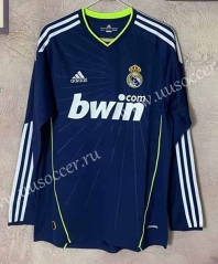 Retro Version 2010-11 Real Madrid Blue LS Thailand Soccer Jersey AAA-6590