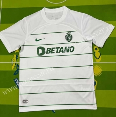 2023-24  Sporting Clube de Portugal Away  White Thailand Soccer Jersey AAA-HR