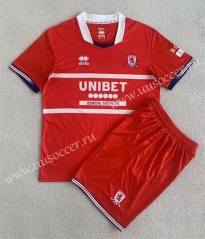 2023-24 Middlesbrough Home Red  Soccer Uniform-AY