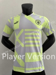 Player version 2023-24 Manchester City  Yellow&Grey Thailand Soccer Training Jersey-2016