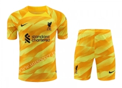 2023-24  Liverpool Goalkeeper Yellow Thailand Soccer  Uniform-418