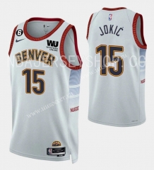2023 City version NBA Denver Nuggets White#15 Jersey-SN