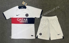 2023-24 Paris SG Away White Soccer Uniform-6748
