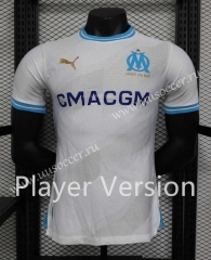 Player version 23-24 Olympique de Marseille Home White Thailand Soccer Jersey AAA-888