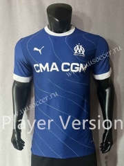 Player version 23-24 Olympique de Marseille Away Royal Blue Thailand Soccer Jersey AAA-4691