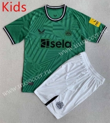 2023-24 Newcastle United Away Green kids Soccer Uniform-AY