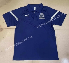 2023-24 Olympique de Marseille Royla Blue Thailand Polo Shirts-817