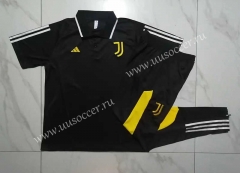 2023-24 Juventus Black  Thailand Polo Uniform-815