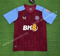 （s-4xl）2023-24  Aston Villa Home Red Thailand Soccer Jersey AAA-403