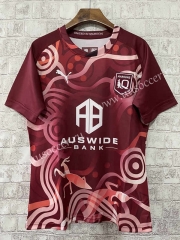 (s-5xl)2023  Aboriginal version Maroons Red Rugby Jersey