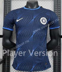 Player version  2023-24 Chelsea  Away Royal Blue  Thailand Soccer Jersey AAA-888