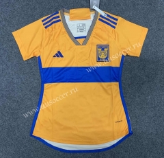 2023-24 Tigres UANL Home Yellow Female Thailand Soccer Jersey AAA-GB