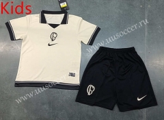 2023-24 Corinthians  White kids Soccer Uniform-8679
