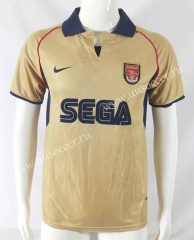 Retro Version01-02 Arsenal Away Golden Thailand Soccer Jersey AAA-503