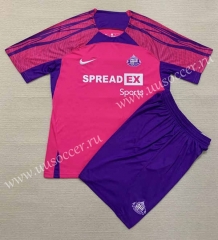 2023-24 Sunderland  Away Pink Soccer Uniform-AY