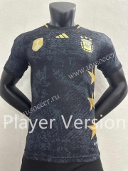 Player Version 23-24  Argentina Black&Gray Thailand Soccer Jersey AAA-2016