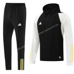 2023-24 Nike Black&White Soccer Jacket Uniform -LH