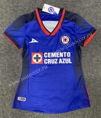 2023-24 Cruz Azul Home Blue  Thailand Female Soccer Jersey-GB