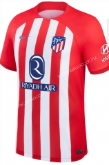 (s-4xl)Correct Version 2023-24  Atletico Madrid Home Red& White  Thailand Soccer Jersey