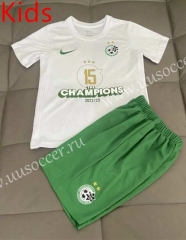 2022-23 Maccabi Haifa White kids Thailand Soccer Jersey AAA-AY