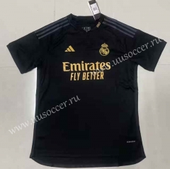 （s-4xl）2023-24   Real Madrid 2nd Away Black  Thailand Soccer Jersey AAA-818