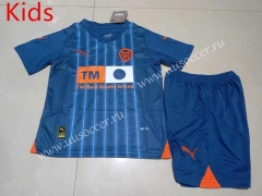 2023-24  Valencia  Away Blue Kid/Youth  Soccer Uniform-507