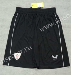 2023-24  Athletic Bilbao  Home Black Thailand Soccer Shorts-2886