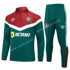 2023-24 Fluminense Green  Thailand Soccer Tracksuit Uniform-815