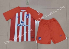2023-24 Atlético Madrid Home White&Red Soccer Uniform-718