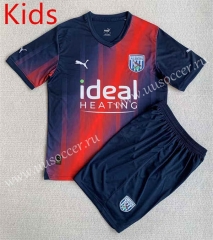 2023-24 West Bromwich Albion  2nd Away Blue  kids Soccer Uniform-AY