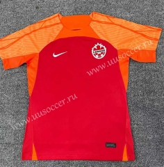 2023-24 Canada  Home Red Thailand Soccer Jersey-709