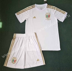 125th Anniversary Edition Italy White Soccer Uniform-3454