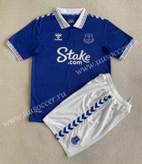 2023-24 Everton Home Blue Soccer Uniform-AY