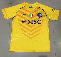 2023-24 Napoli Goalkeeper  Yellow Thailand  Soccer Jersey