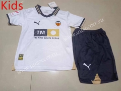 2023-24  Valencia  Home White Kid/Youth  Soccer Uniform-507