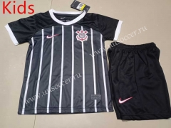 2023-24 Corinthians Away Black kids Soccer Uniform-507