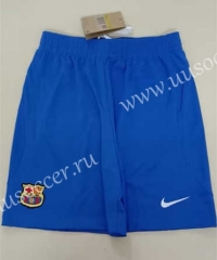 2023-24 Barcelona Away   Blue Thailand Soccer Shorts-2886