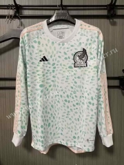 （s-3xl）2023-24 Mexico Away White Thailand LS Soccer Jersey AAA-422