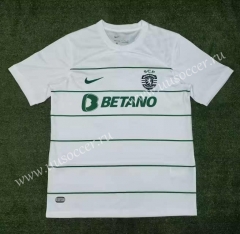2023-24  Sporting Clube de Portugal Away  White Thailand Soccer Jersey AAA-512