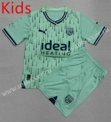 2023-24 West Bromwich Albion  Away Green  kids Soccer Uniform-AY