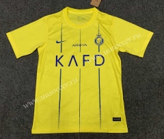 2023-24  Al Nassr  Home Yellow Thailand Soccer Jersey-GB